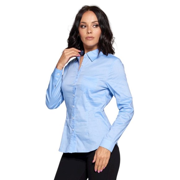 Chocolate USA Button Down Curved Hem Shirt - Picture 1 of 3